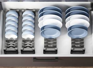Étagères de <span class=keywords><strong>cuisine</strong></span> tiroir porte-vaisselle séparation de la maison mettre plats égouttoir plaque placard vaisselle supports de rangement - Product Image 2