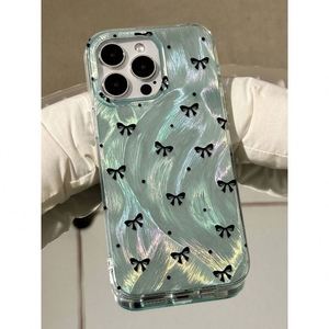 Funda para Teléfono con Diseño de Mariposa y Puntos en Verde Menta, para iPhone 17 16 15 14 13 12 11 Pro Max XS X, Doble Capa, Anti-caídas - Product Image 2