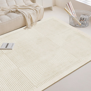 Tapis moderne style crème, tapis de luxe vintage français pour chambre à coucher, tapis de luxe pour chevet, tapis style crème populaire - Product Image 6