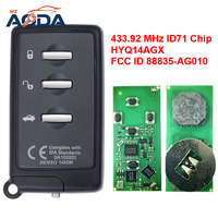 Llave de Coche Inteligente de Repuesto con 3 Botones, 433.92MHz, Chip ID71 HYQ14AGX 0780 para Subaru
