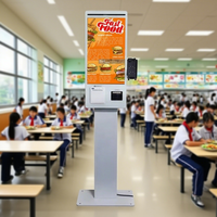 WUXIN - Quiosco de Pedidos con Pantalla Táctil LCD de 27 Pulgadas para Restaurantes, con Lector de Códigos de Barras, SDK y Pago de Autoservicio