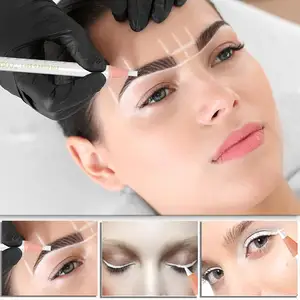 Matita per sopracciglia impermeabile a lunga durata trucco Peel Off matita per sopracciglia matita per sopracciglia Microblading bianca fornitura per trucco permanente