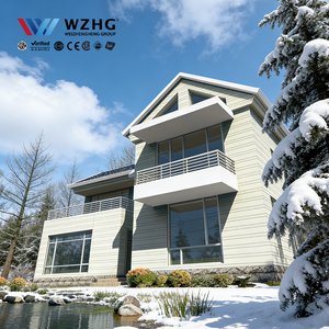 Villa en acier léger ignifuge à double aile pour unité d'habitation complémentaire, vente en gros, certifiée CE - Product Image 1