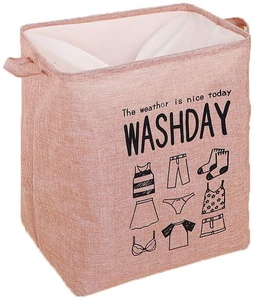 Foldable Customized 600D Oxford Cloth Folding Large Laundry Basket <strong>Collapsible</strong> Drawstring Clothes Hamper <strong>Storage</strong> with Handle - Product Image 4