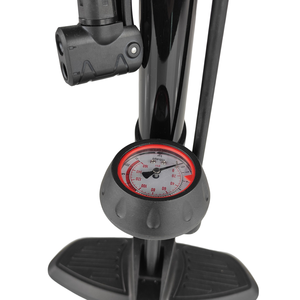 Pompe à air portable haute pression en alliage d'aluminium et acier pour vélo, avec <span class=keywords><strong>valve</strong></span> <span class=keywords><strong>Schrader</strong></span> et <span class=keywords><strong>Presta</strong></span> et manomètre, pour gonflage de pneus de VTT - Product Image 2