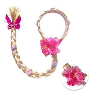 Disfraz de Princesa con Trenza Larga para Halloween, Peluca de Trenza para Niñas, Disfraces de Rapunzel, Elsa y Anna, Accesorios para Cosplay - Product Image 4