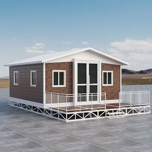 Vente Flash : Villa Préfabriquée Moderne Extensible en Conteneur, Isolée Thermiquement, Anti-Rouille, avec Porche et Intérieur Complet, Idéale pour Bureau - Product Image 1