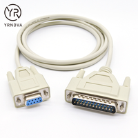 Câble de données de Port série DB9 9 broches 25 broches PVC pour connexion informatique câble adaptateur de Port parallèle série imprimante de reçus 25 trous