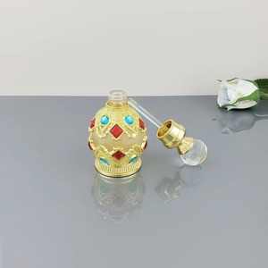 Flacone di Profumo in Lega Metallica da 15ml Stile Arabo Retrò, Bottiglia in Vetro per Oli Essenziali, Decorazione Classica per la Casa - Product Image 6