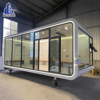 Capsule de bureau moderne intelligente personnalisée en polycarbonate, étanche, mini-maison préfabriquée, cabane pour Airbnb, location, espace de vie extérieur, pod de vacances