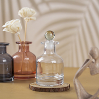 Bouteille de diffuseur d'arôme d'aromathérapie d'huile essentielle de luxe personnalisée de 100ml 150ml 250ml bouteille vide de diffuseur de parfum de roseau en verre ambré