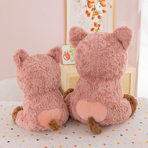 2026 baru lucu terlihat boneka babi Super lembut mainan mewah berat PP katun bordir teknik sempurna penghilang stres hadiah - Product Image 3