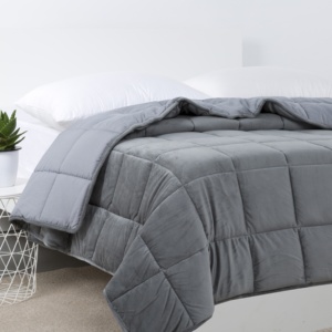 Gewogen Deken Set Grijze Ruit Volwassenen Ergotherapie Angst Slapeloosheid Agitatie Autisme Adhd - Product Image 4