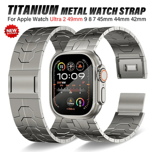 Cinturino per <span class=keywords><strong>Apple</strong></span> <span class=keywords><strong>Watch</strong></span> in Stile Iron Man con Chiusura Magnetica in Titanio per <span class=keywords><strong>Ultra</strong></span> 2 3 49mm 9 8 <span class=keywords><strong>7</strong></span> 45/44/42mm per Uomo e Donna - Product Image 2