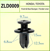 Nouveaux rivets à pression et clips d'expansion personnalisables en nylon de haute qualité pour garde-boue de voiture et jupes latérales