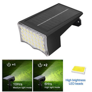 ソーラーLEDスポットライト防水モーションセンサー3モードIP65 PCランプボディガーデン芝生景観照明用 - Product Image 5
