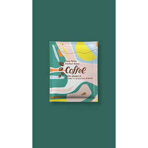 Sachet en papier kraft personnalisé avec logo imprimé, 12 oz, pour emballage de haricots, recyclable, avec soufflet latéral - Product Image 1