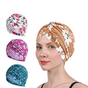 <span class=keywords><strong>Bonnet</strong></span> imprimé floral, Turban pour femmes, nouvelle collection, couvre la tête, <span class=keywords><strong>chimio</strong></span>, perte de cheveux, chapeau de sommeil - Product Image 1