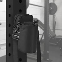 Porte-bouteille magnétique résistant à l'eau pour la salle de sport, petit sac à bandoulière en néoprène noir magnétique pour téléphone portable, portable, unisexe