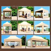 Tente de camping automatique 10x20 avec auvent pour 8 personnes, idéale pour les mariages et événements commerciaux, tente extérieure 20x20 avec parois