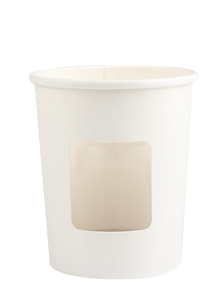Vaso de Papel para Ventana al por Mayor, Kraft Blanco, Desechable, Biodegradable, Reciclado, Impermeable, Personalizable, para Bebidas - Product Image 3
