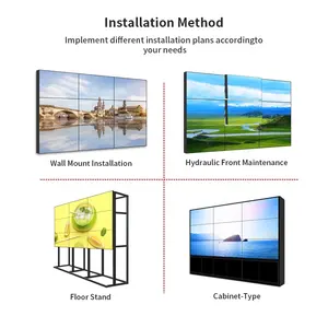 4K Indoor Ultra Narrow Lünette 2x2 LCD Video Wandbild schirm Werbung Player Spleiß bildschirm