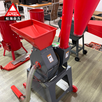 Broyeur à marteaux automatique auto-amorçant pour maïs, haute efficacité, avec tuyau d'aspiration et cyclone