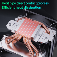 SNOWMAN vente chaude double tour CPU refroidisseur d'air bureau PC radiateur thermique pour Intel LGA 1700 1366 1200 115xAM5 AM4 AM3