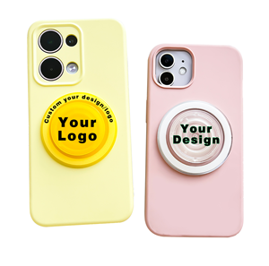 Sevimli Poppings tasarım özel Logo yüzük telefon soketi ile özelleştirilmiş manyetik cep telefon tutamağı - Product Image 1