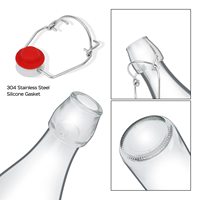 Bouteilles en verre à bouchon basculant de 32 oz à usage industriel pour la brasserie, les boissons, les smoothies, le vinaigre, compatibles avec les diffuseurs à bâtonnets