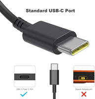 OEM/ODM 100-240V~1.5A 50-60Hz 65W USB-C Laptoplader Computer Type C AC-stroomadapter voor laptops, Chromebooks en tablets