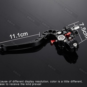 Mokila Aluminum <b>Clutch</b> Lever 10CL CNC Monoblock Right-Handed Street Motorcycle Retrofit Upgrade Part Grey Red <b>Silver</b> - Product Image 3