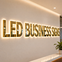 Lettres noires lumineuses personnalisées avec halo et arche pour enseignes de devanture et d'entrée de magasin, enseigne de studio de bien-être