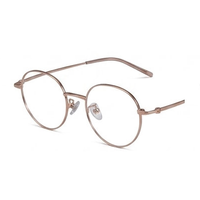 Gafas de Titanio de Alta Calidad, Monturas Ópticas Ligeras para Negocios, Lectura, Unisex, Redondas, para Hombre y Mujer