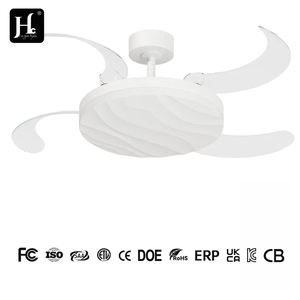 Ventilador de Techo Invisible LED con Luz Blanca Neutra para Sala de Estar, de Alta Calidad, Ahorro de Energía, 42W, Hierro y ABS, con Control Remoto - Product Image 4