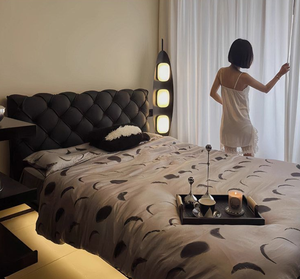 <span class=keywords><strong>Letto</strong></span> <span class=keywords><strong>matrimoniale</strong></span> imbottito in pelle sospeso, stile minimalista italiano, di grandi dimensioni, <span class=keywords><strong>per</strong></span> camera da <span class=keywords><strong>letto</strong></span> moderna - Product Image 4