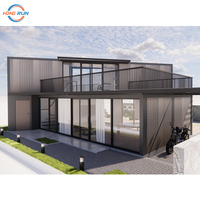 Maison conteneur de luxe de 2 à 3 chambres à coucher par le fournisseur Villa mobile prête à l'emploi Maison préfabriquée en acier pour hôtels