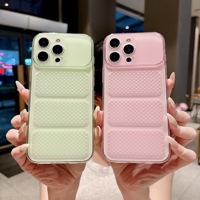 Nouvelle coque de téléphone en maille à dissipation thermique 2026 pour iPhone 17 Air 16 15 14 13 12 11 Pro Max Plus, couleur bonbon, antichoc, souple