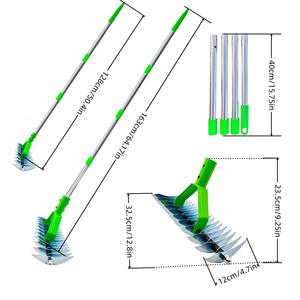 Râteau à <span class=keywords><strong>dents</strong></span> multifonctionnel pour travaux de jardinage, outil manuel de qualité industrielle pour l'élimination des mauvaises herbes et l'entretien des sols et des pelouses - Product Image 4