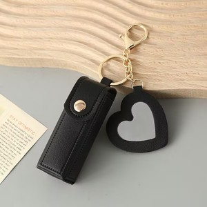 Fashionable Mini Lipstick Bag Keychain with <b>Small</b> <b>Mirror</b> with Different Colors - Product Image 1