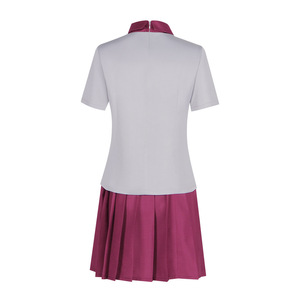 Anne Bochu Cosplay <b>Costume</b> School <b>Uniform</b> Top and Pleated Skirt for Halloween - Product Image 4