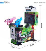 Prix usine 2 joueurs Machine d'arcade à pièces jeu de tir d'extermination d'extraterrestres en ligne pour les enfants