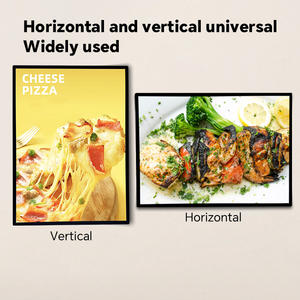 tempered glass front aluminum <b>frame</b> ultra slim wall or desktop wall plug a4 <b>a3</b> a2 a1 menu board led light box poster <b>frames</b> - Product Image 2