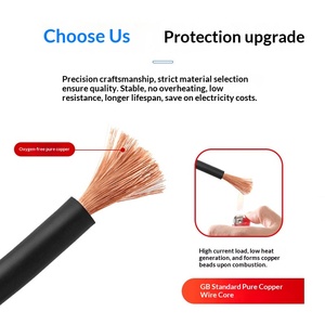 PrimePro YH 10-150 200V Single-Core Welding Machine Cable 2 AWG Diameter Pure <strong>Copper</strong> Rubber Sheathed Round 1*10-150mm 20-60C - Product Image 3