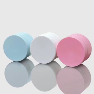 <b>Plastic</b> PP Double Wall 3ml-120ml Black Pink Blue White Frosted Matte Cosmetic Cream <b>Jar</b> With Lid - Product Image 2