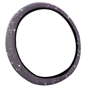 Populaire Stijl Auto Stuurhoes Universele Diamant-Ingelegde Elastische Ring Voor Alle Seizoenen