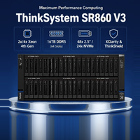AI 네트워크 하드웨어 SR860 V3 4소켓 인텔 제온 4세대 16TB DDR5 NVMe SAP HANA 대용량 메모리 가상화 4U 랙형