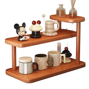 Cosmetic <b>storage</b> rack, <b>dressing</b> <b>table</b> desktop, skincare product <b>storage</b> box, solid wood entryway perfume, lipstick, and water - Product Image 5