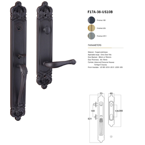 Double Sided Password Copper Tuya Finger Print Home Hotel Door <b>Lock</b> Smart <b>Locks</b> with <b>Key</b> - Product Image 6