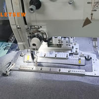 LETSEW Nouvelle machine automatique de surpiqûre de poches à commande PLC par laser pour la production de vêtements en tissu composite épaissi doublé polaire